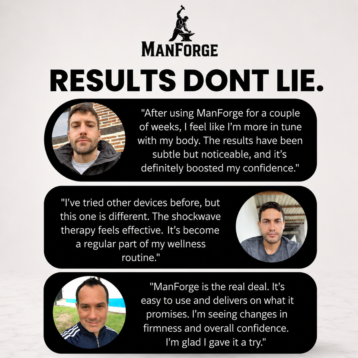 Man Forge ApexDrive Pro customer reviews and testimonials
