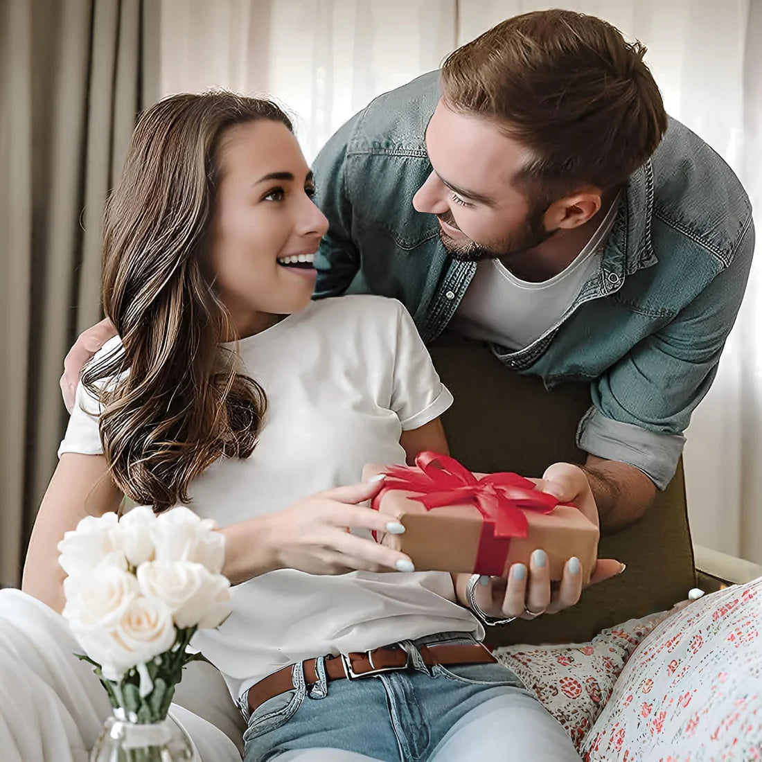 Couple enjoying Man Forge Poker Sex Cards game