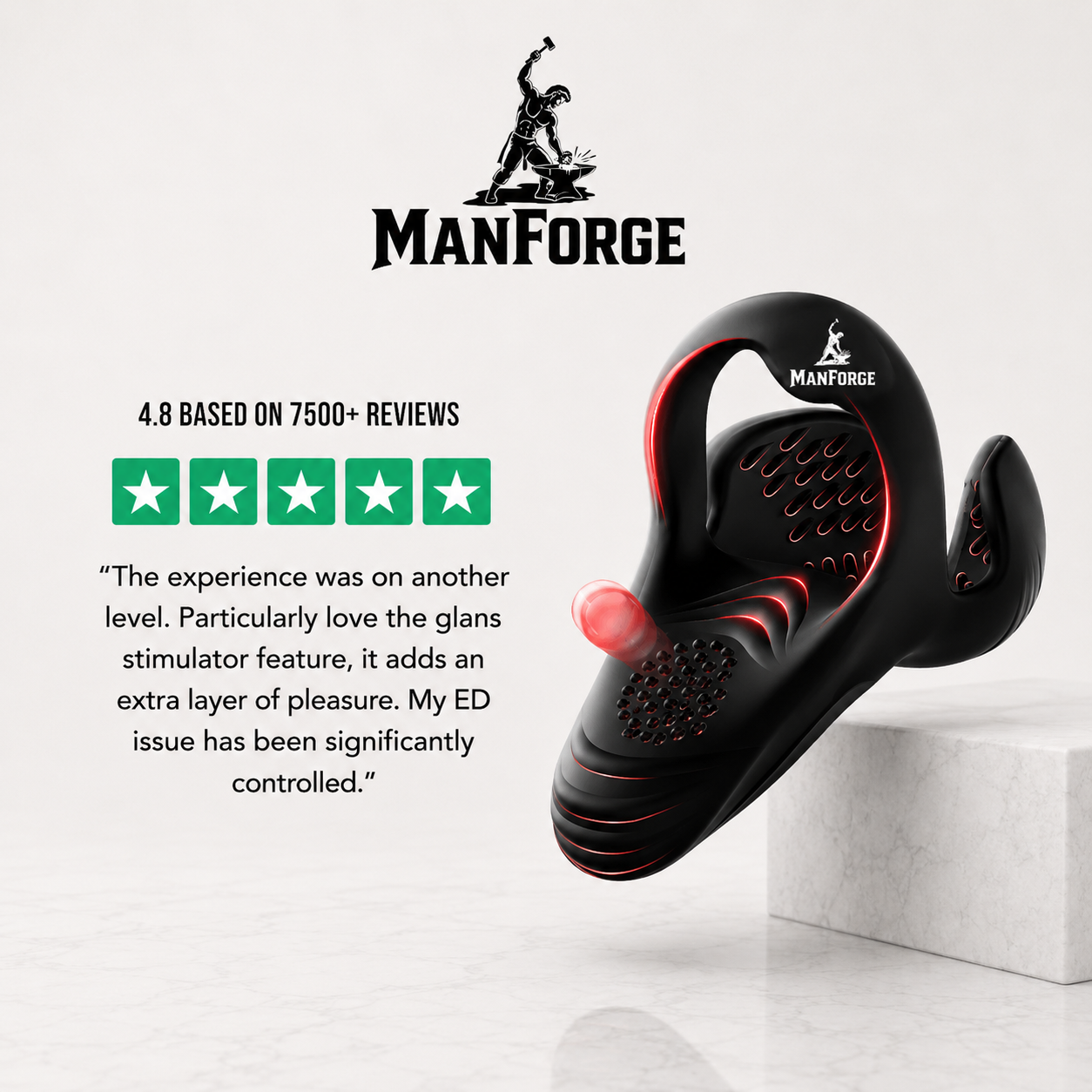 Man Forge ApexDrive Pro customer results infographic