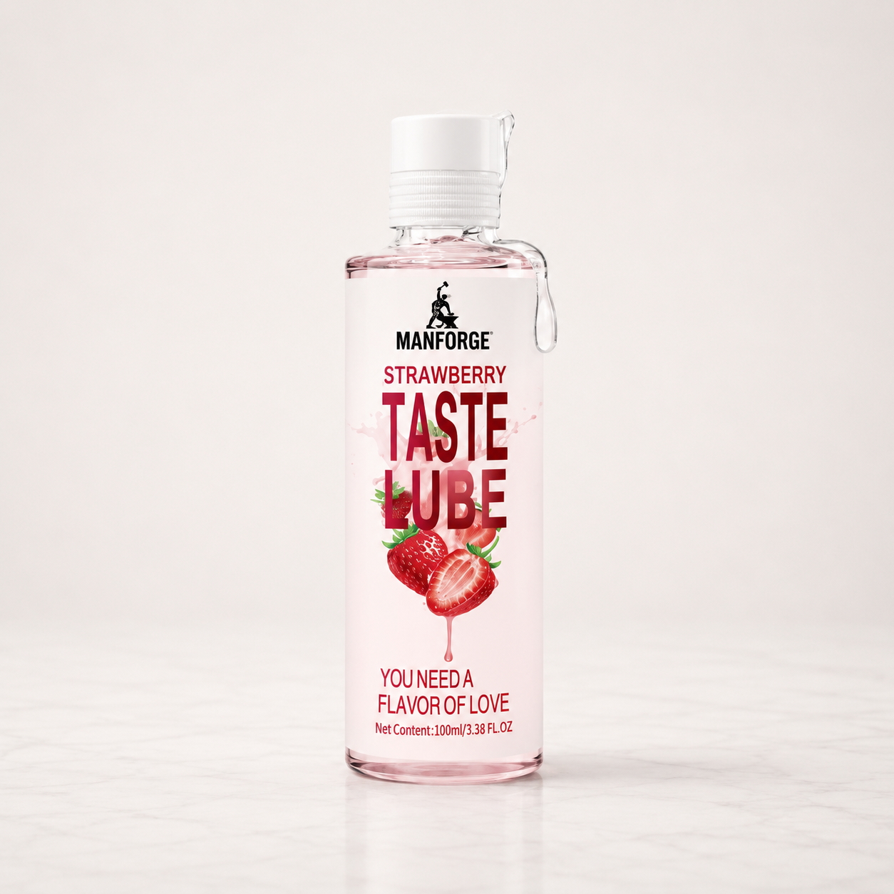 Man Forge Strawberry Flavored Personal Lubricant