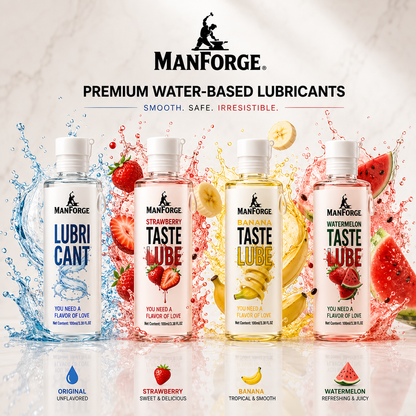 Man Forge Premium Flavored Personal Lubricant available in multiple flavors