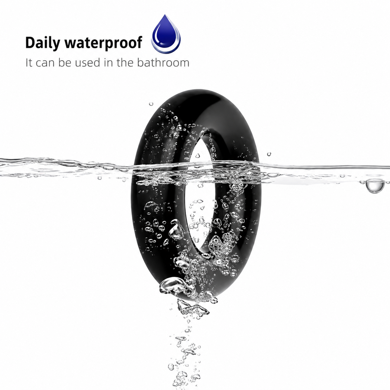 Man Forge Premium Silicone Cock Ring waterproof silicone