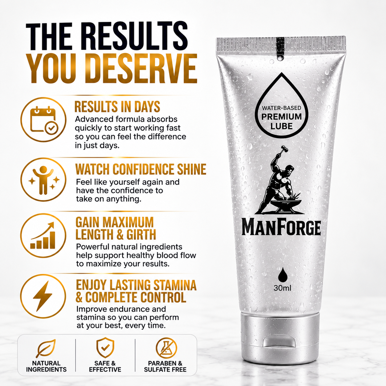 Man Forge Elite Glide product benefits and features