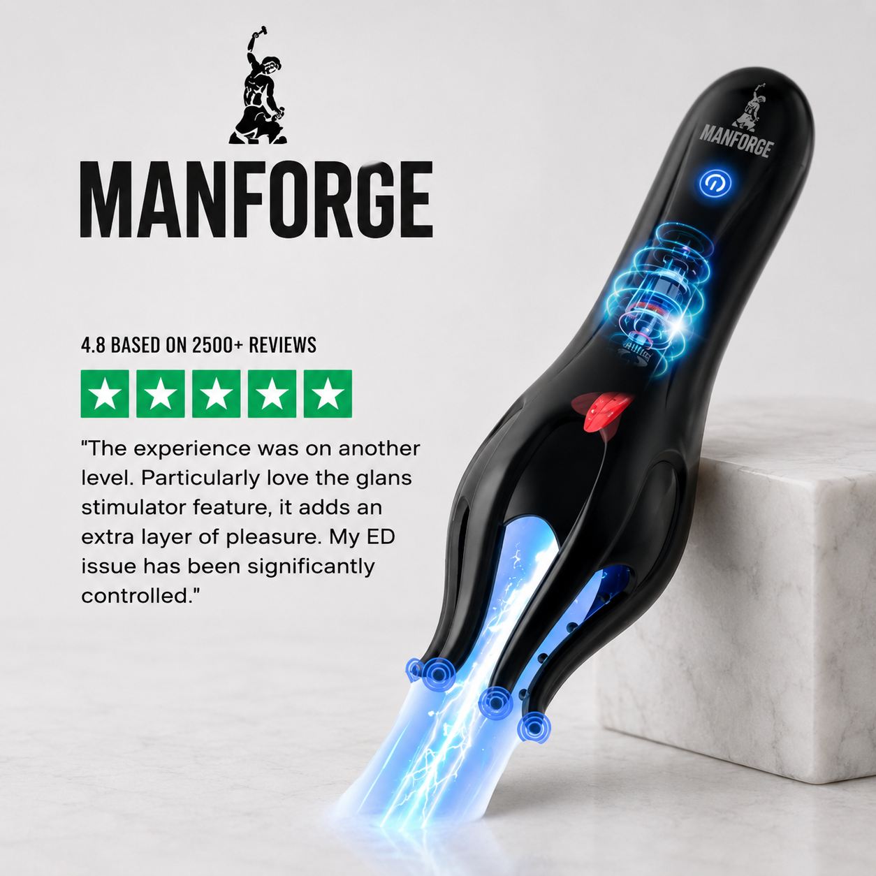 Man Forge Wave Therapy Pro at-home wellness device